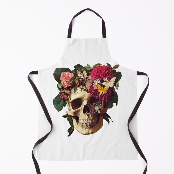 Item preview, Colourful scary skull with flowers designed and sold by Mara's designs.