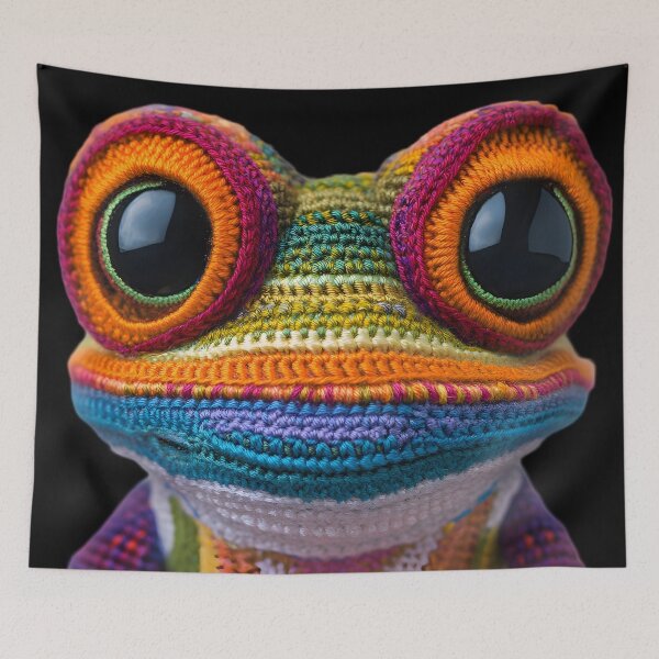 Item preview, Snuggly Frog Friend designed and sold by AI-Only Creations.