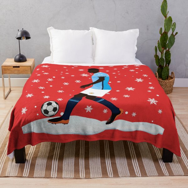 Item preview, Footballer Chrsitmas Design. MANCHESTER  blue Premier League Soccer Player. Wolves designed and sold by Invisible-Cult.