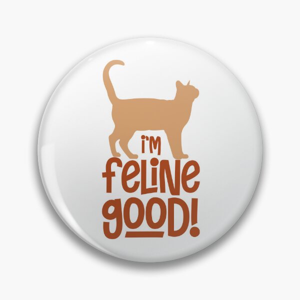 Aperçu de l'œuvre Feline Good // Conception pour les amoureux des chats créée et vendue par creativebakergb.