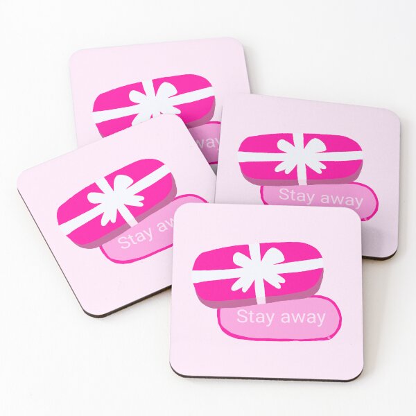 Item preview, Pink gift stay away designed and sold by petiteToulon.