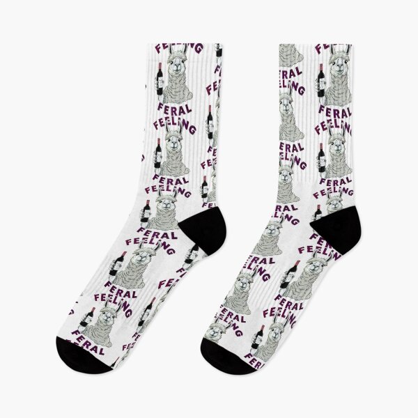 Item preview, Llama Lama Glama Feeling Feral Funny Retro Drinking Wine designed and sold by spirorinin.