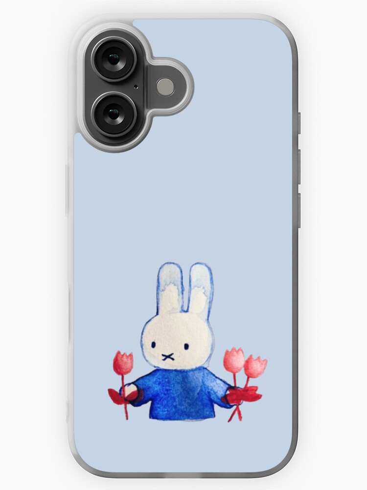Thumbnail 1 von 5, iPhone-Hülle, Aquarell-Miffy mit Tulpen! designt und verkauft von bestliz.