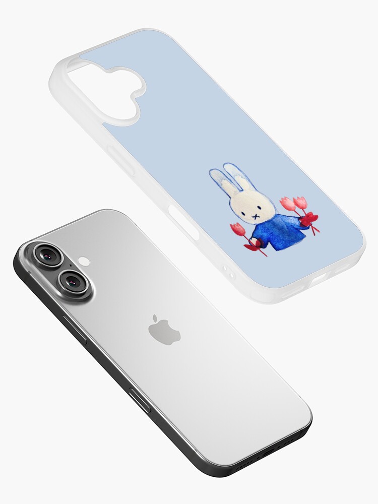 Thumbnail 2 von 5, iPhone-Hülle, Aquarell-Miffy mit Tulpen! designt und verkauft von bestliz.
