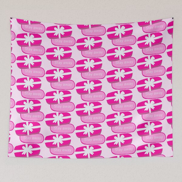 Item preview, Pink gift stay away designed and sold by petiteToulon.