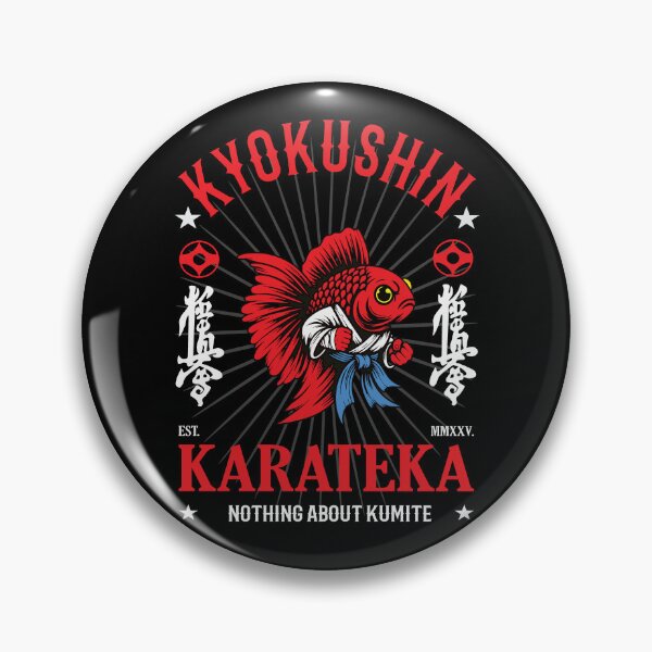 Item preview, Nothing About Kumite - Kyokushin Karate Fighting Fish for Free Fighting Fans designed and sold by RetroMaritalArt.