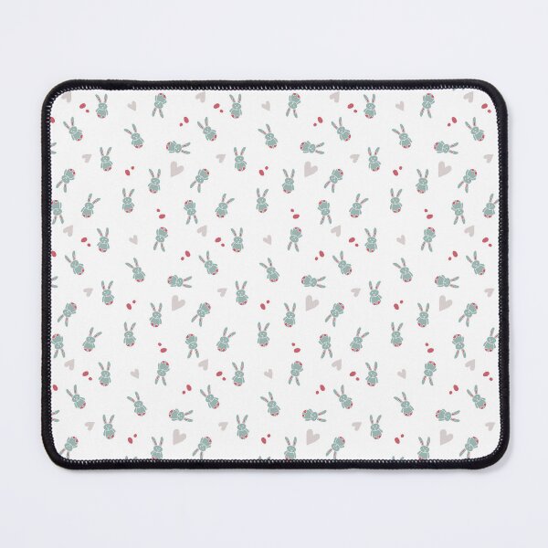 Item preview, Field Of Bunnies - Bouncing blue bunnies non-directional white background designed and sold by BrendaWaldekker.