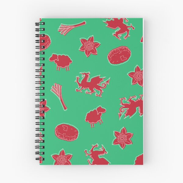 Item preview, Welsh illustrations on green designed and sold by RuthB-Design.
