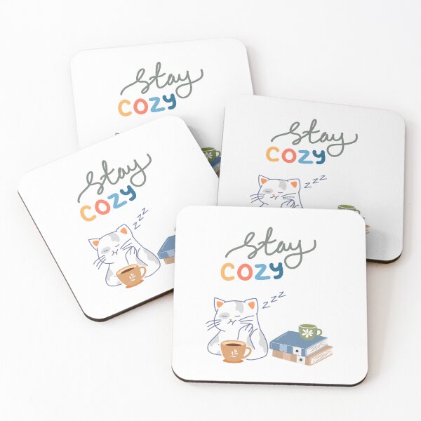 Item preview, Stay Cozy. Cat and Coffee Design. Relaxing Moments designed and sold by CustomCatTee.
