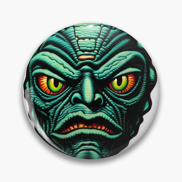 Item preview, Creature of Black Lagoon Face Psychedelic Prismatic Colors 3 designed and sold by webjmf.