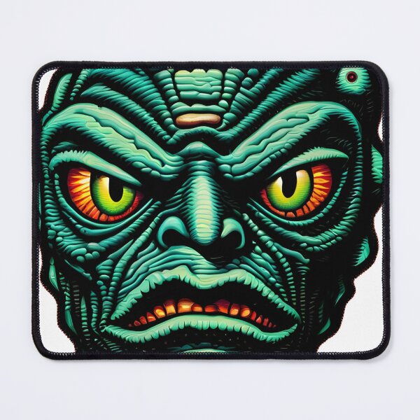 Item preview, Creature of Black Lagoon Face Psychedelic Prismatic Colors 3 designed and sold by webjmf.