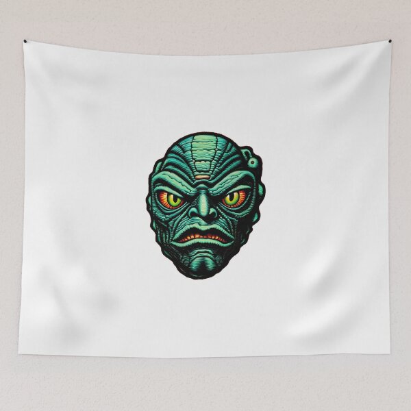 Item preview, Creature of Black Lagoon Face Psychedelic Prismatic Colors 3 designed and sold by webjmf.