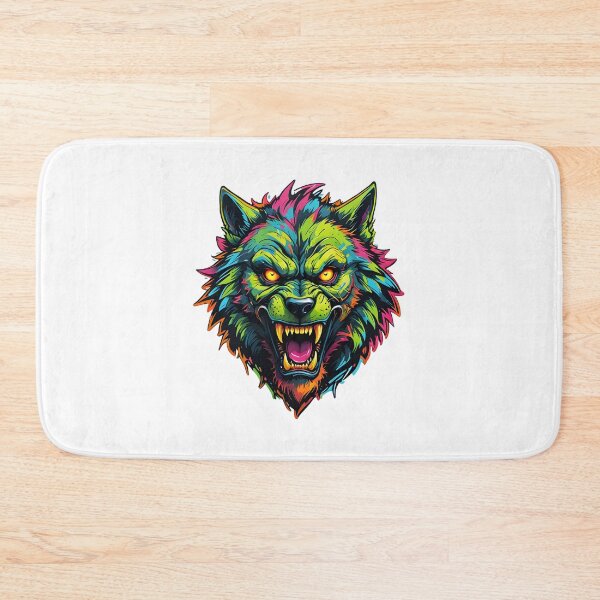 Item preview, Werewolf Face Psychedelic Prismatic Colors 4 designed and sold by webjmf.