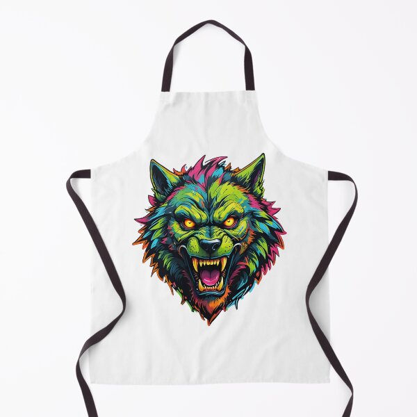 Item preview, Werewolf Face Psychedelic Prismatic Colors 4 designed and sold by webjmf.
