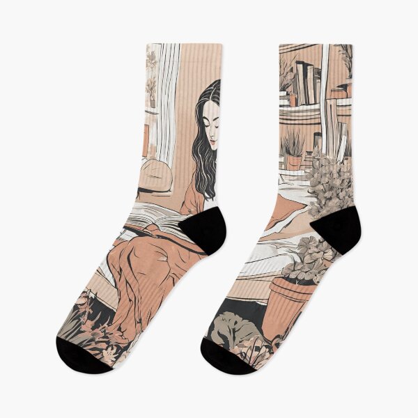 Item preview, Just One More Chapter: Cozy Reading Girl Illustration designed and sold by Sanskrati.