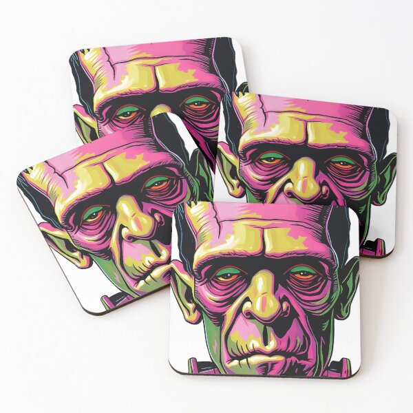 Item preview, Frankenstein Face Psychedelic Prismatic Colors 4 designed and sold by webjmf.