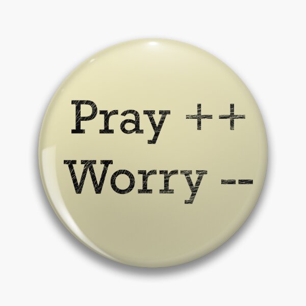 Item preview, Pray More, Worry Less - Faith Over Fear - Christian Programming Humor | Faith for Coders designed and sold by ZechJohnRB.