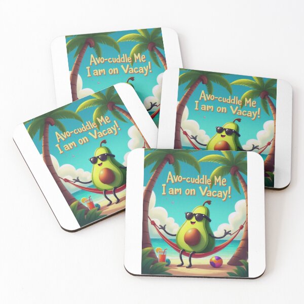 Item preview, Vacation Mode Avocado Chilling in Hammock designed and sold by ArtCreator2023.
