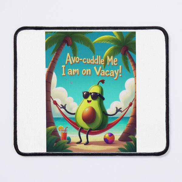 Item preview, Vacation Mode Avocado Chilling in Hammock designed and sold by ArtCreator2023.