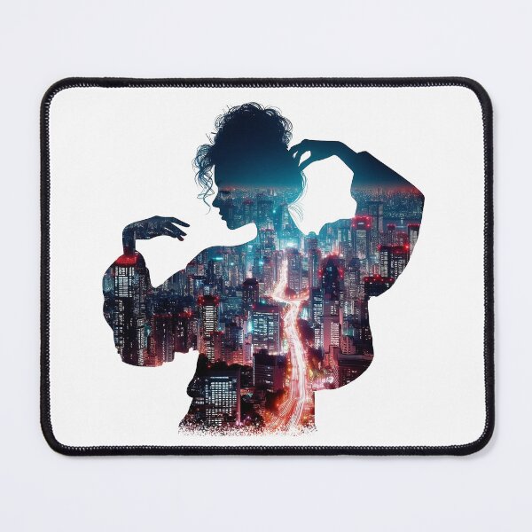 Item preview, 80s Dancer Silhouette Blended With Tokyo Cityscape designed and sold by ARkitekLO.