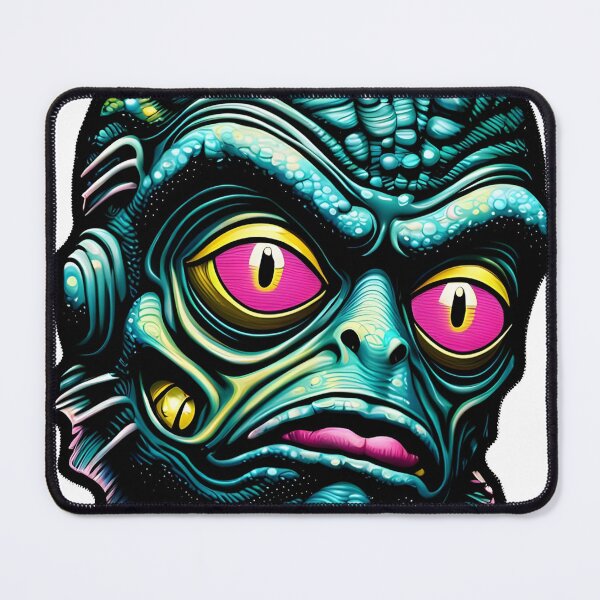 Item preview, Creature of Black Lagoon Face Psychedelic Prismatic Colors 4 designed and sold by webjmf.