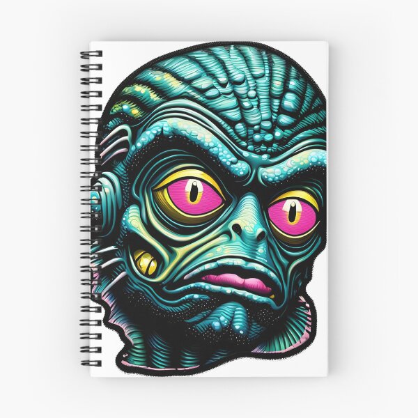 Item preview, Creature of Black Lagoon Face Psychedelic Prismatic Colors 4 designed and sold by webjmf.