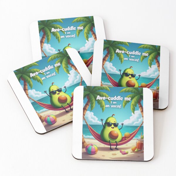 Item preview, Avocado on Holiday: Hammock & Sunshine designed and sold by ArtCreator2023.