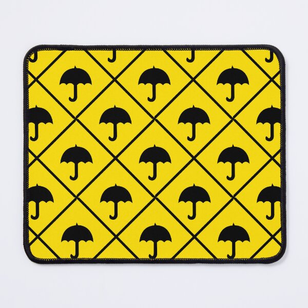 Item preview, Yellow Black Umbrella Quatrefoil Pattern Design designed and sold by PatternTitan.