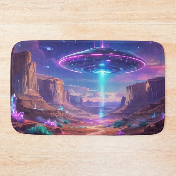 Item preview, Neon Visitation: UFO Gifts designed and sold by eXtraHumans.