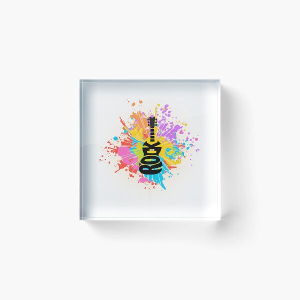 Item preview, Colorfull Rock Guitar Watersplash designed and sold by The Art of Kkatarynka.