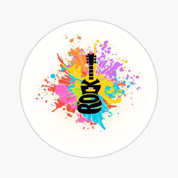 Artikel-Vorschau von Farbenfrohes Rockgitarren-Wasserspritzen, designt und verkauft von The Art of Kkatarynka.