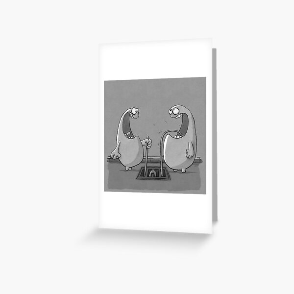 The Drain Game Greeting Card
