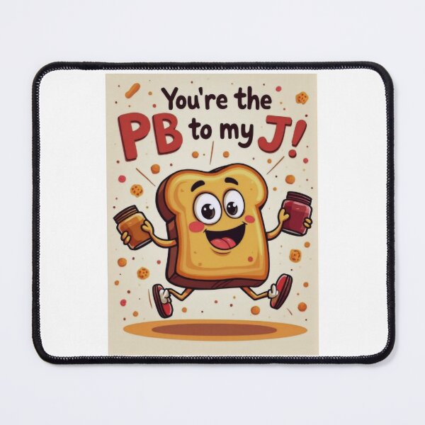 Item preview, Happy Toast Holding PB & J Jars designed and sold by ArtCreator2023.