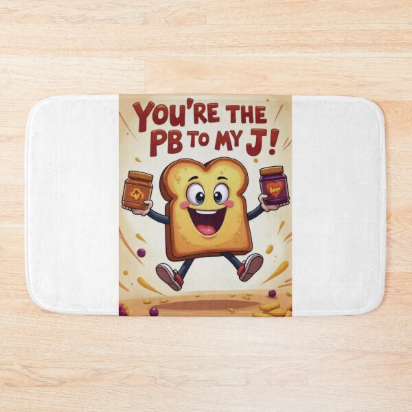 Item preview, Cute PB&J Toast: Perfect Pairing designed and sold by ArtCreator2023.