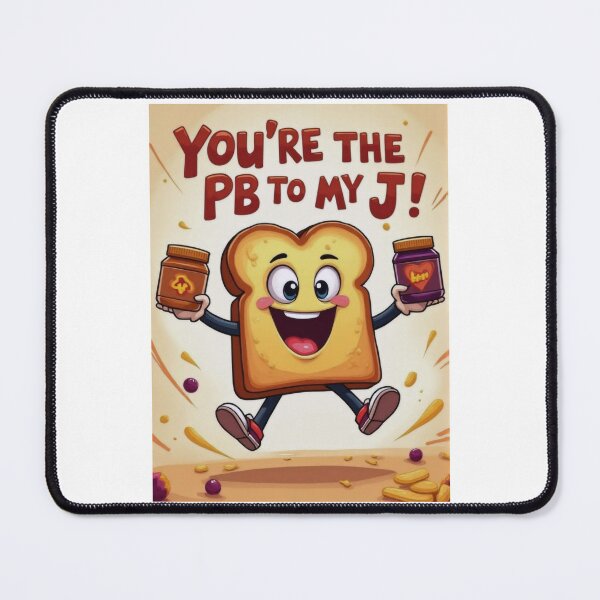 Item preview, Cute PB&J Toast: Perfect Pairing designed and sold by ArtCreator2023.
