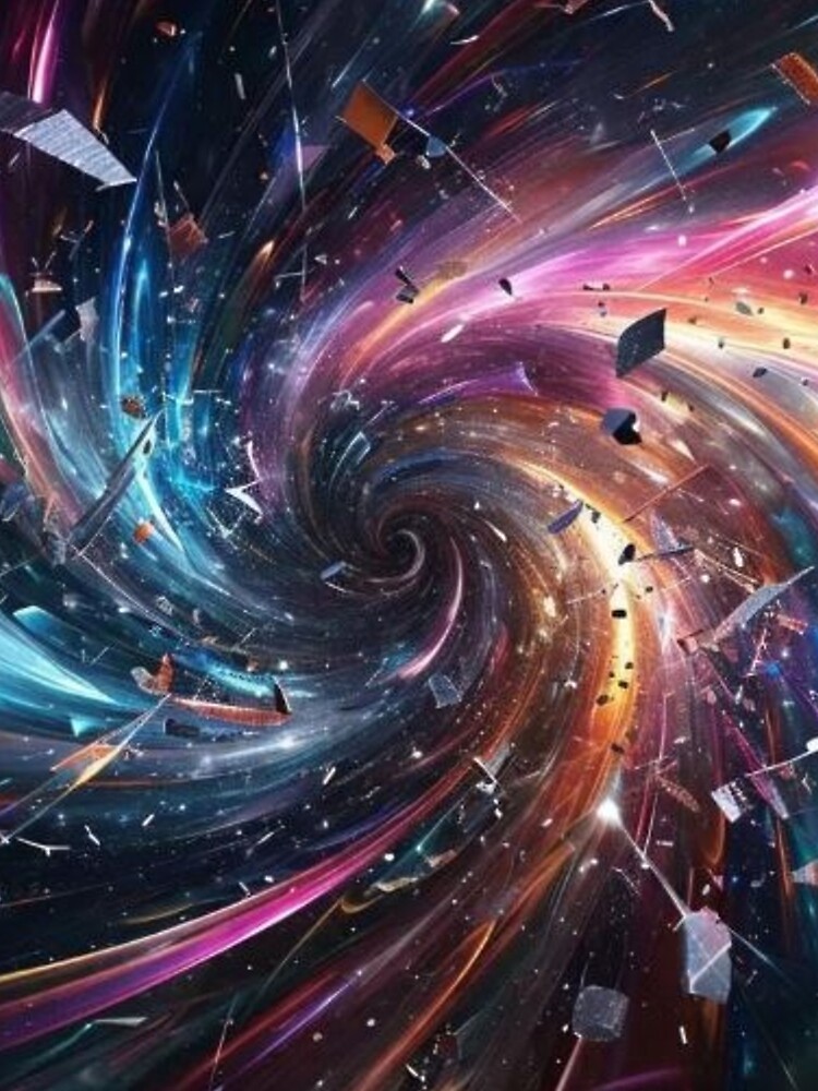 Thumbnail 5 of 5, Graphic T-Shirt, Maelstrom of Creation: Where Chaos Breathes Life designed and sold by eXtraHumans.