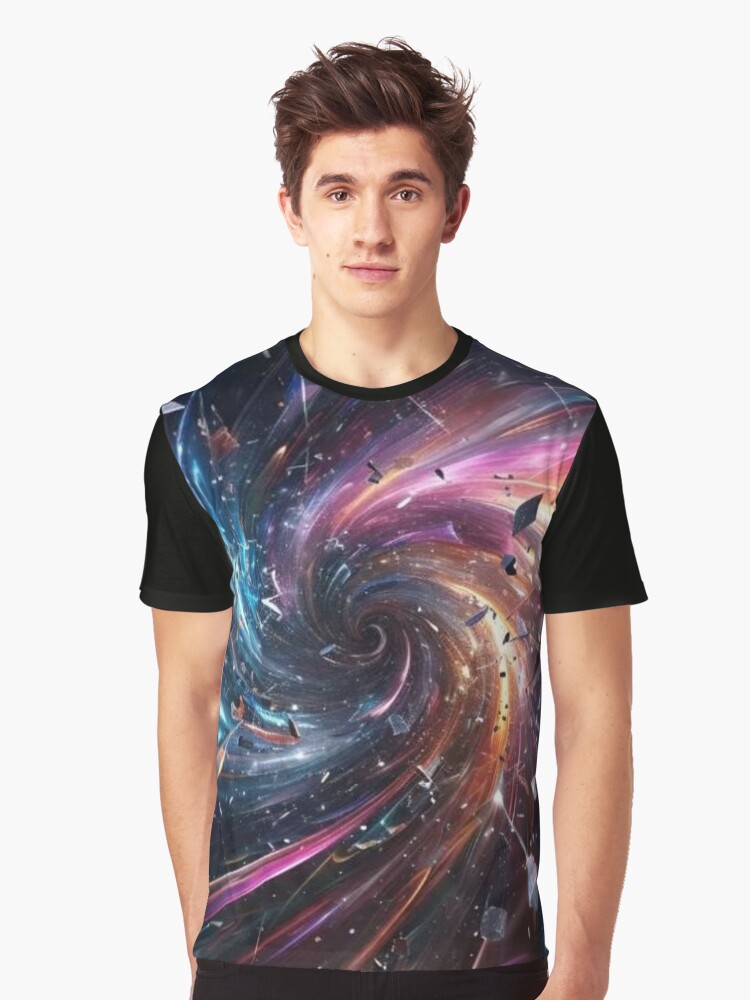 Thumbnail 1 of 5, Graphic T-Shirt, Maelstrom of Creation: Where Chaos Breathes Life designed and sold by eXtraHumans.