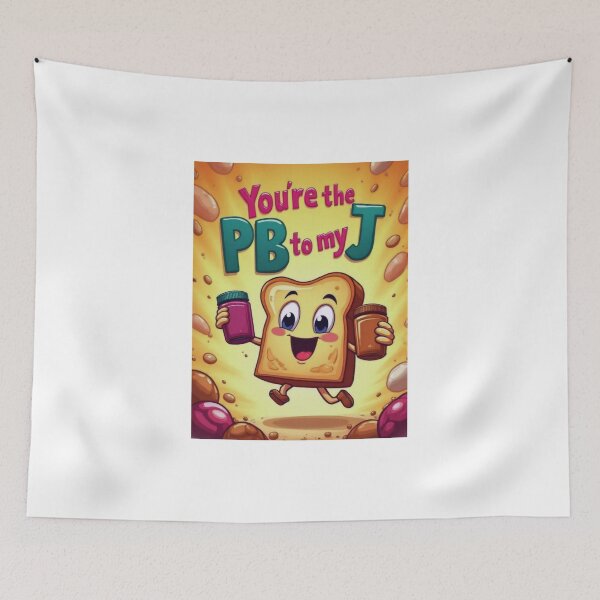 Item preview, Cheerful Toast & PB&J: Snack Time Fun designed and sold by ArtCreator2023.