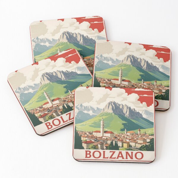 Item preview, Bolzano Italy Vintage Poster Tourism  designed and sold by TravelersGems.