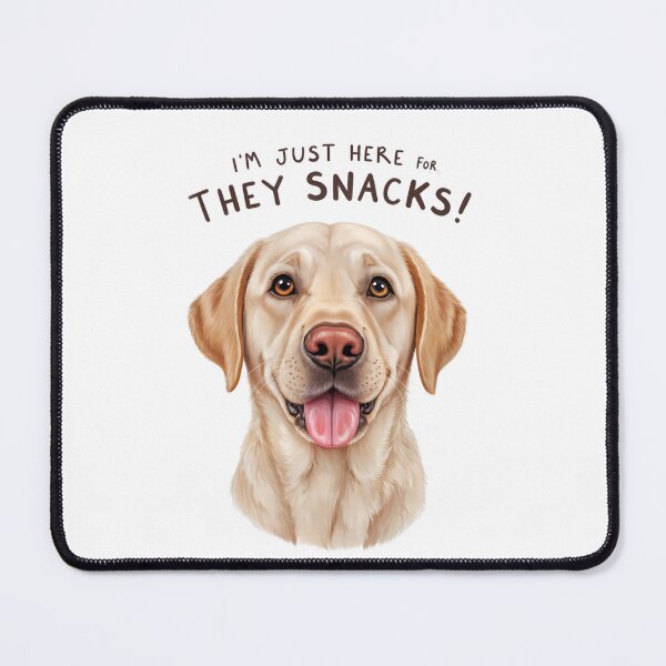 Item preview, Labrador Energy: I'm Just Here For They Snacks! designed and sold by PixelEyeArts.