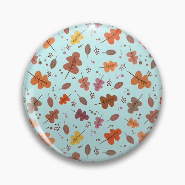 Item preview, Romantic fall of autumn leaves - sky blue background designed and sold by robyna75.