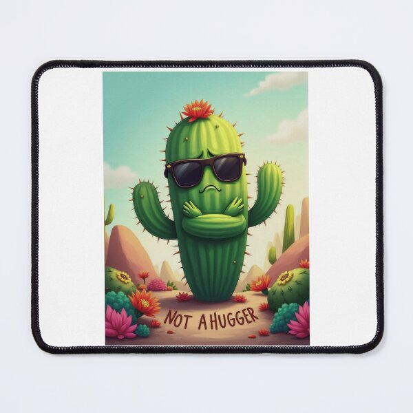 Item preview, Grumpy Cactus: Not a Hugger Attitude designed and sold by ArtCreator2023.
