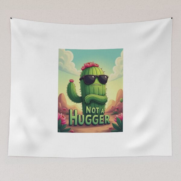 Item preview, Cute but Prickly: Not a Hugger Cactus designed and sold by ArtCreator2023.
