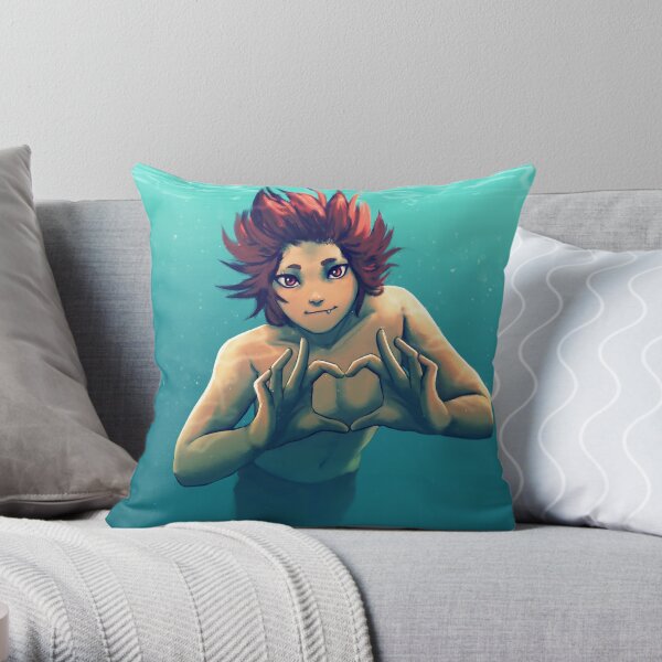 Underwater Heart Throw Pillow