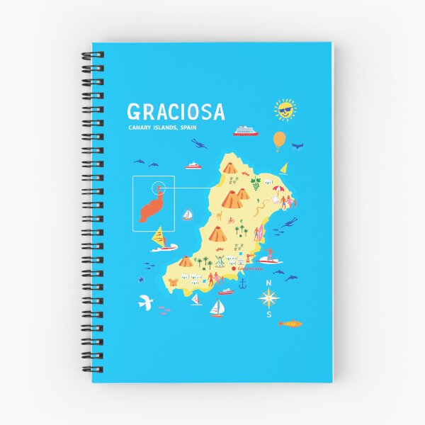 Item preview, Graciosa Canary Islands designed and sold by Traveldrawings.