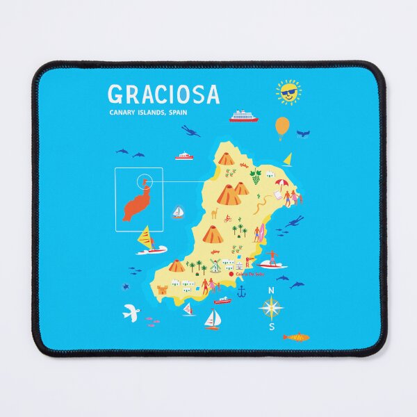 Item preview, Graciosa Canary Islands designed and sold by Traveldrawings.
