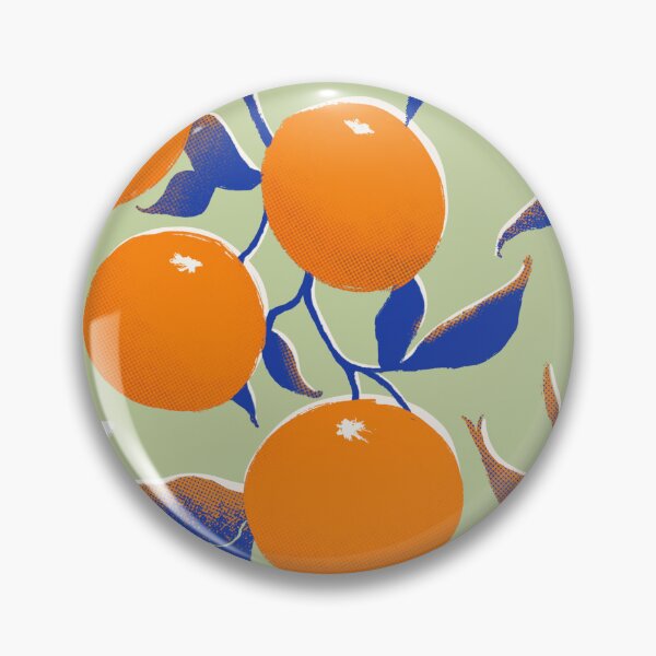 Item preview, Orange pattern, pop art on green designed and sold by SztuKarola.