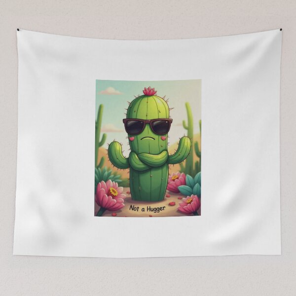Item preview, Sassy Cactus with Attitude: Not a Hugger designed and sold by ArtCreator2023.