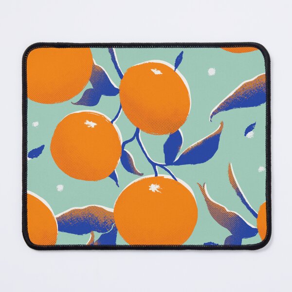 Item preview, Orange pattern, pop art on teal designed and sold by SztuKarola.