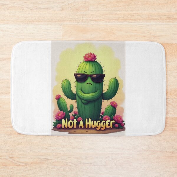 Item preview, Desert Humor: Grumpy Cactus Saying No Hugs designed and sold by ArtCreator2023.